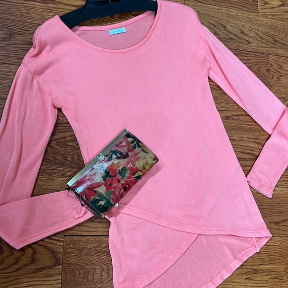 Lascana Long Sleeve Knit Crisscross Bottom Slightly Longer In The Back Top - Picture 10 of 11